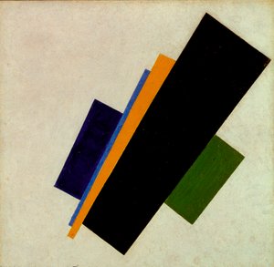 Pittura suprematista da Kazimir Severinovich Malevich
