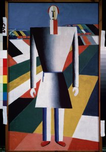 Un contadino nei campi da Kazimir Severinovich Malevich
