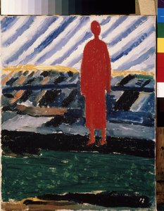 Una figura rossa da Kazimir Severinovich Malevich