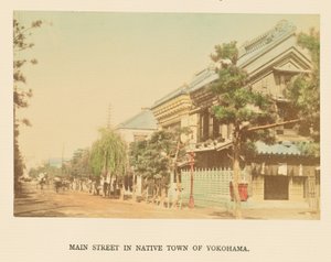 La via principale della città natale di Yokohama da Kazumasa Ogawa
