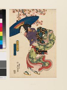 Ritorno dalla visione dei fiori al terzo mese da Keisai (1790-1848) Eisen