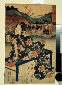Serie sulle bellezze di Tokaido: "Mariko, stazione 21" da Keisai Eisen