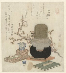 Preparazione del sake di prugna da Keisai Eisen