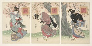 Bellezze in una tempesta di primavera da Keisai Eisen