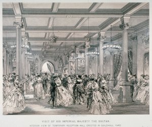 Ricevimento per il Sultano di Turchia, Guildhall, Città di Londra, 1867