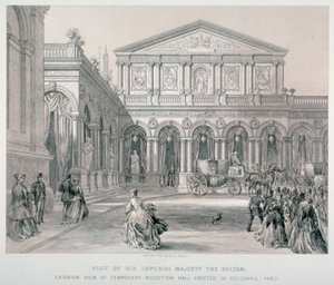 Visita di Abd-ul-Aziz, Sultano della Turchia alla Guildhall, Città di Londra da Kell Brothers