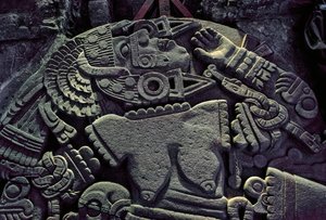 Americhe; archeologia; Messico; Templo Mayor; Grande Tempio degli Aztechi; Coyolxauqui da Kenneth Garrett