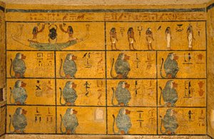 Babbuini, Pittura murale nella tomba del Re Tutankhamon; KV52, Valle dei Re, Tebe da Kenneth Garrett