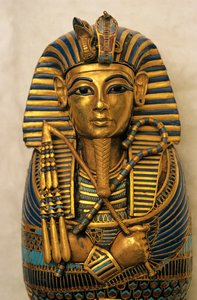 Cofanetto per visceri, Tutankhamon; Mostra; Catalogo; Nuovo Regno; Egitto, 2009 (foto)