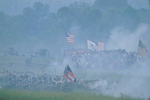 Rievocazione della battaglia di Manassas, Guerra Civile, 2004 (foto)