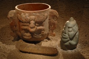 Maya; Murales Maya; San Bartolo; Guatemala; Dr. Bill Saturno, 2002 (foto) da Kenneth Garrett