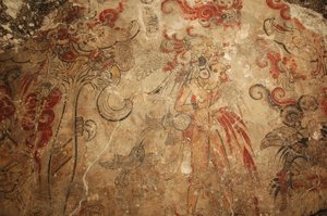 Murales Maya, San Bartolo, Guatemala, Dr. Bill Saturno, 2002 da Kenneth Garrett