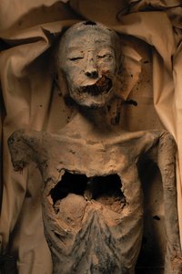 Mummia della madre del re Tut (conosciuta come la Signora Giovane) da Kenneth Garrett