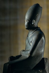 Statua di Khasekhem, Hierakonpolis, faraone della 2ª dinastia, Egitto, 2005