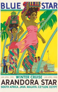 Poster pubblicitario della nave da crociera 