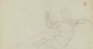 (Iowa State Capitol Rotunda) (Arte, studio per pannello) da Kenyon Cox