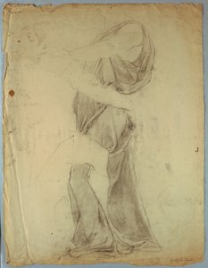 Studio di Drappeggio per "Giacobbe che Lotta con l
