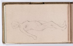 Pagina di taccuino: nudo femminile da Kenyon Cox