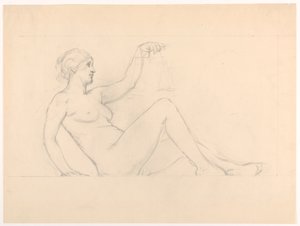 Studio per "Equità" in "La legge comune" fregio per "Il regno della legge" murale presso la Corte d