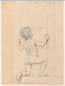 Studio per "Genio," "Le Arti," Biblioteca del Congresso, Washington D.C. da Kenyon Cox