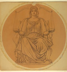 Studio per "Giustizia," Lunetta nel tribunale della contea di Hudson, Jersey City, NJ
