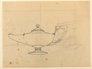 Studio per "Scienza," "Il Progresso della Civiltà: Scienza e Arte," Campidoglio dello Stato, Des Moines, IA da Kenyon Cox