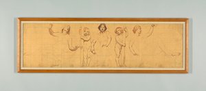 La legge comune, studio per il pannello sinistro di "Il regno della legge," fregio per la Corte d