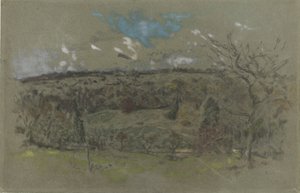 Paesaggio collinare in colori autunnali da Ker Xavier Roussel