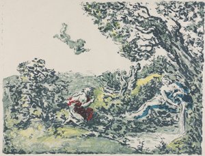 Satiro e Cupido volante da Ker Xavier Roussel