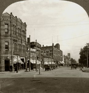 Grafton Street, Charlottetown, Isola del Principe Edoardo, Canada, inizio XX secolo da Keystone View Company