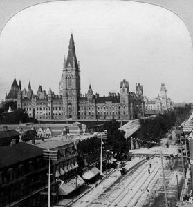 Parlamento, Ottawa, Ontario, Canada da Keystone View Company