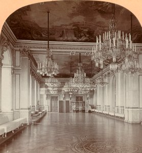 La sala da ballo, Palazzo Reale, Stoccolma, Svezia da Keystone View Company