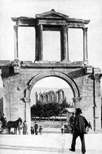 Il Tempio di Zeus, Olimpia, Grecia, 1922