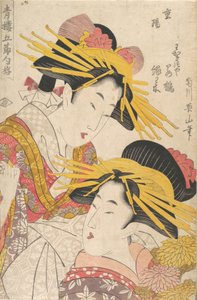 Album di stampe di Kikugawa Eizan, Utagawa Kunisada e Utagawa Kunimaru, XIX secolo da Kikugawa Eizan