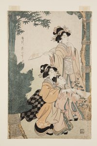 Giocando a Hanetsuki a Capodanno da Kikukawa Eizan