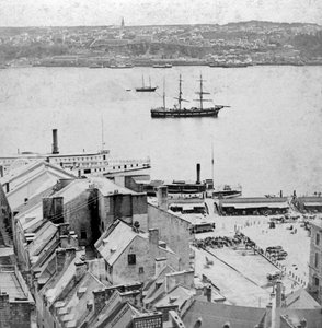 Vista dalla terrazza Dufferin, Quebec, Canada da Kilburn Brothers