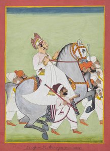Ritratto equestre di Singhji Motiram Ji, 1802/58
