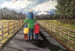Passeggiata in famiglia