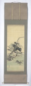 Letterati in un paesaggio da Kishi Ganku