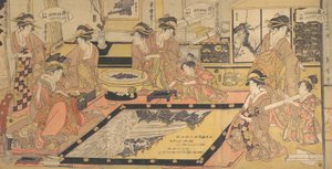 Un quadro votivo da donare al Kannon di Asakusa da Kitagawa Kikumaro