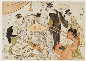 Un gioco di tiro al collo da Kitagawa Utamaro