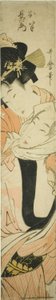 Choemon porta Ohan sulle spalle da Kitagawa Utamaro