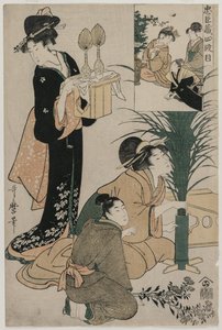 Chushingura: Atto IV del Deposito della Lealtà da Kitagawa Utamaro