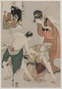 Chushingura: Atto XI del Magazzino della Lealtà da Kitagawa Utamaro