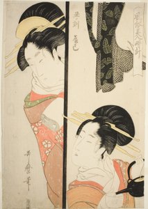Ora del Bue (Ushi no koku) Quartiere del Piacere di Fukagawa (Tatsumi), dalla serie "Costumi delle bellezze intorno all