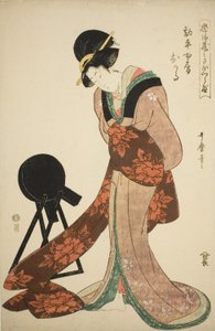 Okaru, la moglie di Kanpei da Kitagawa Utamaro