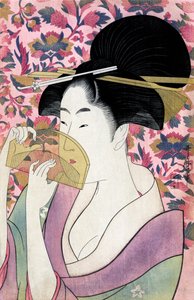 Kushi (Pettine) di Utamaro Kitagawa da Kitagawa Utamaro