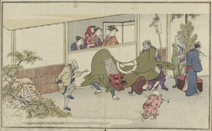 Danza del leone da Kitagawa Utamaro