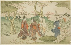 Monte Goten, dal libro illustrato "Statua di Fugen (Fugen-zo)" da Kitagawa Utamaro