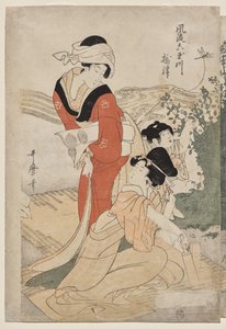 Provincia di Musashi dalla serie Sei fiumi di gioielli alla moda da Kitagawa Utamaro